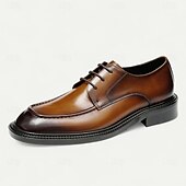 levne Klasické Společenské Boty-Pánské leštěné hnědé kožené nazouvací boty – elegantní a pohodlná obuv na večerní večírky, společenské tance a slavnostní události