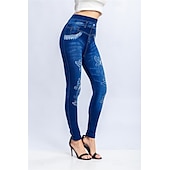 abordables Impression 3D Bleue-Leggings pour femmes Pantalons Impression 3D Chinos Vacances Streetwear Décontracté Longueur Complète Haute Taille Imprimé Papillon Confortable Doux Agréable Extensible Extérieur Rue Noir Bleu Été