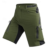 baratos Clássico-Homens Shorts táticos Bermuda Cargo Calção Shorts de Trilha Bolso Com Zíper Bolso multi Bloco de cor Conforto Vestível Comprimento do joelho Ao ar livre Esporte Diário Moda Casual Preto Azul Marinho