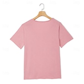 preiswerte Baumwoll-Leinen T-Shirts-Herren Leinenähnliches T-Shirt Kurze Ärmel Rundhalsausschnitt Sommer Einfach Mode Designer Basic Weich Urlaub Straße Alltagstauglich Rosa Hellblau Beige Top T-Shirt für Herren