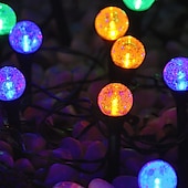cheap Pathway Lights &amp; Lanterns-Solar Pathway Lights Landscape Lights Bubble Beads Shaped Outdoor Professional Waterproofing Solar String Lights for Path Garden Patio Decorative Creative Lamp