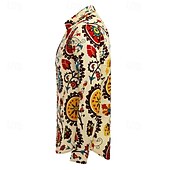 olcso Felsők-Retró Boho 1970-es évek Ing Hippi Etno Suzani Jelmez Férfi Mindszentek napja Farsang utcai tánc Retro témájú buli Fesztivál Felnőttek Ing