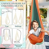 economico Attività all&#039;Aperto-oscillazione sensoriale per bambini e adulti in grado di ospitare 300 libbre di oscillazione sensoriale interna ed esterna trattamento a doppio strato per bambini con autismo incluso kit di