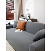 economico Copridivano-Copridivano jacquard da 1 pezzo, resistente all&#039;usura, elastico, in pelle scamosciata, tinta unita, di alta qualità, universale, per tutte le stagioni, spesso, antiscivolo.