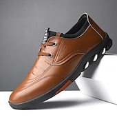 abordables Baskets-Chaussures de randonnée décontractées pour hommes – Chaussures de marche légères en similicuir à enfiler pour la randonnée, les voyages et les loisirs