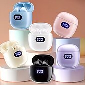 abordables Auriculares TWS-Auriculares inalámbricos Bluetooth x83 TWS con pantalla LED, cancelación de ruido, control táctil, batería de larga duración, auriculares deportivos intraaurales estéreo de alta fidelidad.