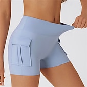 cheap Women's Skirts &amp; Skorts-Women's Solid Colored Casual Skirt Sports Shorts Tennis Shorts Ruched Pocket Breathable Tennis Golf Pickleball Dark Grey Navy Black Tennis Clothing