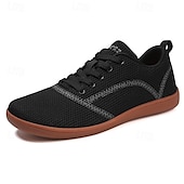 cheap Men&#039;s Sneakers-Men&#039;s White Knit Sneakers with Bright Orange Sole – Breathable Casual Shoes for Running, Outdoor Activities and Urban Style