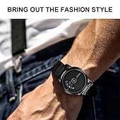 baratos Relógio Automático-Presente de relógio para homens relógio de luxo leve qualidade em aço inoxidável edição coreana relógio de moda à prova d'água