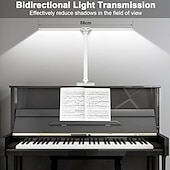 preiswerte Schreibtischlampen-LED-Schreibtischlampe mit Doppelkopf, dimmbare Touch-Steuerung und 5 Beleuchtungsmodi, zwei Schwenkarme, USB-Ladeanschlüsse, augenschonende Tischlampen für Klavier, Notenständer, Nägel, Zuhause &amp; Büro