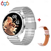 abordables Bracelets connectés-Montre connectée S6Mini pour femmes, écran AMOLED 1,32&quot;, moniteur d&#039;activité, appels Bluetooth, suivi du sommeil, déverrouillage NFC, rappel des règles, modes sport, étanchéité IP67, compatible Android et iOS.