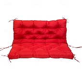 baratos Cobertura de Sofa-Almofada de assento de balanço grossa para balanço externo, almofadas de reposição para balanço de varanda de 2 ou 3 lugares, verde