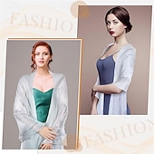 levne Šály-Dámské bolerko Elegantní dámy Bez rukávů Polyester Svatební Bolerka S Čistá Barva Pro Formální Léto