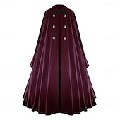 abordables Ropa de calle-Retro Antiguo Medieval siglo 17 Capa Doctor de plaga Mujer Víspera de Todos los Santos Mascarada Rendimiento Fiesta Adultos Capa