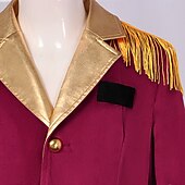 billige Yttertøy-Retro / vintage Punk og gotisk Kostymer i middelalderstil Jakke tailcoat Prins Adelsmann Jacquard Kostyme Herre Royal Steampunk Maskerade Fest Voksne Frakk