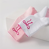 halpa Henkilökohtainen hoito ja terveys-3 paria pitäviä pilates-sukkia naisille, liukumattomat jooga-urheilusukat, pitkät puuvillaiset liukumattomat sukat silikonipisteillä, hengittävät hiljaiset barre-sukat sisätiloissa käytettäväksi