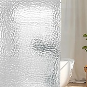 preiswerte Duschvorhänge-PEVA 8G Duschvorhang-Beschichtung 72x72 Zoll 3D klarer blauer Blasenschwerlast-Wasserschutz Duschvorhang-Beschichtung dicker Kunststoff-Duschvorhang für das Badezimmer 12 Haken