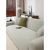 economico Copridivano-Copridivano jacquard da 1 pezzo, resistente all&#039;usura, elastico, in pelle scamosciata, tinta unita, di alta qualità, universale, per tutte le stagioni, spesso, antiscivolo.