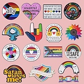 Χαμηλού Κόστους Διακοσμήσεις Pride-Καρφίτσα ουράνιου τόξου για τον μήνα υπερηφάνειας lgbtq για αγάπη, ενότητα και υπερηφάνεια περίπου 3x3 εκ.