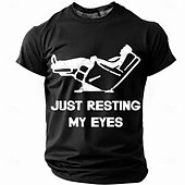 preiswerte Lustige T-Shirts für Männer-Herren Im Ruhestand T Shirt Kurzarm T-Shirt 3D-Druck Rundhalsausschnitt Hemd Mode Täglich Basic Straße Lässig Täglich Schwarz Rote Blau Sommer Frühling Bekleidung S M L XL XXL XXXL