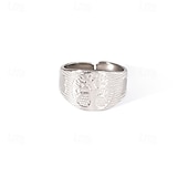 abordables Bracelets et bracelets rigides-Bague / Anneaux For Femmes Quotidien Fête Date Acier