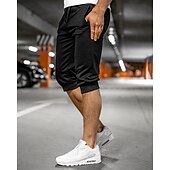 ieftine Pantaloni scurți de sudoare-Bărbați Pantaloni scurti de atletism Pantaloni Capri Pantaloni scurți de sudoare Pantaloni scurți de vară Buzunar Cordon Talie elastică Simplu Confort Respirabil Lungime gambă În aer liber Sport