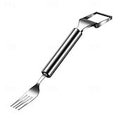 cheap Fruit &amp; Vegetable Tools-3 pcs Watermelon Knife, Melon Fork, Fruit Tool 2-in-1, Stainless Steel Silver Multiple items, Used for kitchen family camping