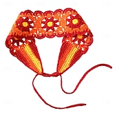 economico Accessori per acconciature-Bandane per capelli hippie, fasce per capelli da donna, fasce boho, fasce per capelli in maglia, fascia floreale per ragazze
