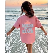 Fete 3D Soare Scrisă Tricou Manșon scurt Vară Primăvară Modă De Bază Copii 4-12 ani Stil Nautic În aer liber Casual Zilnic Fit regulat ieftine Desen animat 3D al fetei-Fete 3D Soare Scrisă Tricou Manșon scurt Vară Primăvară Modă De Bază Copii 4-12 ani Stil Nautic În aer liber Casual Zilnic Fit regulat