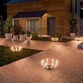 abordables Éclairages pour allées-1pc solaire luciole chemin lumières souterrain lumière extérieure cour chemin cour jardin camping paysage décoratif paysage lumière