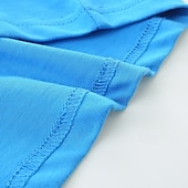 halpa T-paidat ja muut paidat-Lapset Poikien T-paita Tee Piirretty Lyhythihainen Crewneck Lasten toppi ulko- Perus Kesä Sininen 4 vuotta +