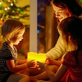 cheap Candle Lights-Set of 3 LED Candle lights Multi-Color Changing Real Wax Ivory Pillar Candles (4&#039;&#039; 5&#039;&#039; 6&#039;&#039;) with 18-Key Remote and Timer Control Realistic Flameless Flicker Mode Battery Operated Mood Light Wedding Holiday Decor