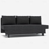 cheap Sofa Cover-Sofa Cover Suitable For ÄLVDALEN Sofa Solid Color Quilted Velvet Slipcovers