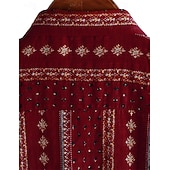 levne Topy-Retro Cikánský 70. léta Tričko Havajské košile Hippie Etno Geleneksel Maškarní kostým Pánské předvečer Všech svatých Karneval hudební festival Plážová dovolená Retro tematická párty Dospělé Tričko