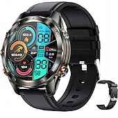 זול שעונים חכמים-שעון חכם kt80 גשש כושר amoled בגודל 1.46 אינץ&#039; עם פנס, שיחות בלוטות&#039;, צג שינה, עמיד למים IP68, 100+ מצבי ספורט, המתנה ארוכה, תואם לאנדרואיד iOS