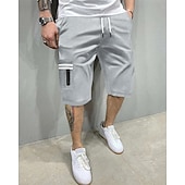 economico All&amp;#39;aperto-Per uomo Pantaloncini cargo Shorts Pantaloncini Estivi Coulisse Elastico in vita Multi-tasche Semplice Comodità Indossabile Lunghezza al ginocchio All&#039;aperto Sport Quotidiano Moda Casual Nero Blu