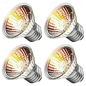 voordelige led-spotlight-e27 50w uva uvb reptielenlampen schildpad warmtelamp voor reptielen en amfibieën warmte reptielenlamp voor schildpad baardagaam hagedis 4 stuks