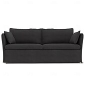 cheap Sofa Cover-Sofa Cover Suitable For BACKSÄLEN Sofa Solid Color Quilted Velvet Slipcovers