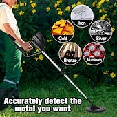 cheap Outdoor Activity-12 Inch High-Sensitivity Coil Golden Digger Deep Search Metal Detector - Adjustable Sensitivity, Advanced LCD Display, Accurate Treasure Hunter for Beginners And Professionals - Suitable for Finding L