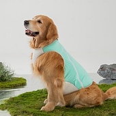 preiswerte Kühlweste &amp; Shirt-Hunde-Shirts, schnelltrocknende, weiche, dehnbare Haustier-T-Shirts mit reflektierendem Etikett, Tanktop, ärmellose Weste, Sonnenschutz, Hundekleidung für große Hunde