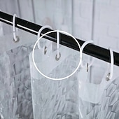 preiswerte Duschvorhänge-PEVA 8G Duschvorhang-Beschichtung 72x72 Zoll 3D klarer blauer Blasenschwerlast-Wasserschutz Duschvorhang-Beschichtung dicker Kunststoff-Duschvorhang für das Badezimmer 12 Haken
