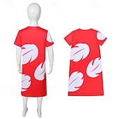 baratos Trajes Femininos-Lilo Traje Cosplay Fantasias Cosplay filme for Mulheres Para Meninas Crianças Adulto Dia Das Bruxas Carnaval Festa