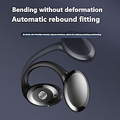 baratos Auscultadores TWS True Wireless-Fones de Ouvido Sem Fio GD06 Open-Ear Bluetooth 5.3 – TWS Clip-On Fones de Ouvido para Esportes com Microfone Baixa Latência para Jogos Chamada em HD À Prova d&#039;Água IPX5