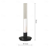 cheap Bedside Lamp-LED Table Lamp, Soft Light No Stroboscopic Rechargeable Ambient Light Touch Controls Multi Tone Lighting 1800mAh High Capacity Battery LED Night Light for Dinner Bar Restaurant