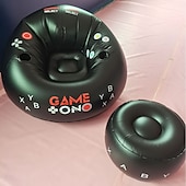 cheap Outdoor Activity-E-sports inflatable sofa chair creative internet cafe game back chair bedroom flocking lazy sofa
