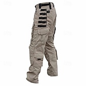 cheap Cargo Pants-Men&#039;s Cargo Pants Tactical Pants Trousers Camo Pants Buttons Multi Pocket Plain Wearable Outdoor Daily Camping &amp; Hiking Fashion Classic Black Army Green