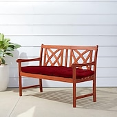 abordables Housse de canapé-Coussins de chaise d&#039;extérieur, coussin de banc en mousse à mémoire de forme imperméable et rembourré pour balançoire, causeuse, meubles de patio 130*50