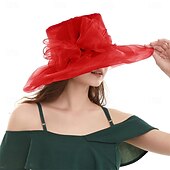 billiga Fascinatorer &amp; Hattar-Elegant Retro / vintage Derbyt Huvudbonad Hattar Kyrkhatt Gentledam Adelsdam Maskeradkläder Dam alla hjärtans dag Derby Bröllopsfest Ascot Vuxna Hatt Vår &amp; sommar