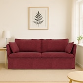cheap Sofa Cover-Sofa Cover Suitable For BACKSÄLEN Sofa Solid Color Quilted Slipcovers