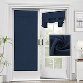 economico Accessori finestre-Copertura per Finestra in Lino Tenda per Porta in Vetro Francese Opaca Raccoglibili Ombreggiature Romane Autoadesive Isolate Termicamente Tricia Bloccaggio Luce Oscurante Privacy 1 Pannello